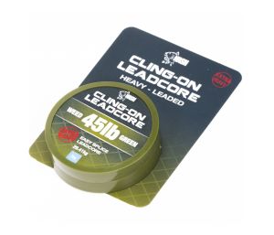 NASH Šnúrka s oloveným jadrom  Cling On Leadcore Weed 45lb 7m